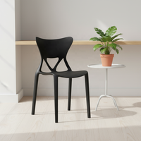 Chaises de salle à manger modernes en fibre plastique PP, empilables, pour intérieur et extérieur, usage domestique, bureau et scolaire, chaise rafraîchissante