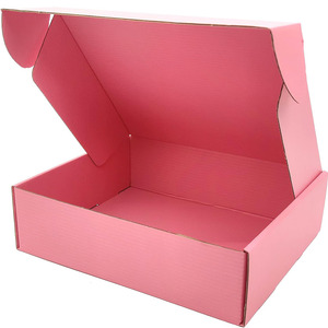 Scatole di spedizione rosa per piccole imprese pacchetto di cartone corrugato spedizione di articoli artigianali per regali di imballaggio di prodotti <span class=keywords><strong>Online</strong></span> - Product Image 1