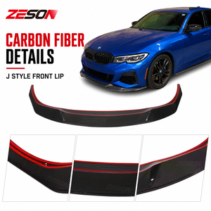 Alerón Delantero de Fibra de Carbono Real Estilo J para <span class=keywords><strong>BMW</strong></span> Serie 3 G20 325i 330i <span class=keywords><strong>335i</strong></span> M340i 2019-2022 - Product Image 4