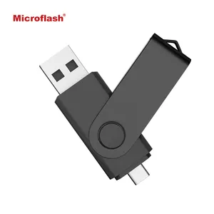 Microflash 8GB 16GB 32GB 64GB 128GB 2.0 USB 3.0 OTG USB แฟลชไดรฟ์ Type C สำหรับคอมพิวเตอร์โทรศัพท์มือถือ