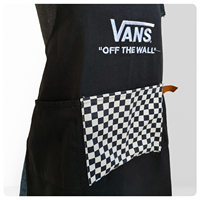 Tablier de cuisine élégant et effaçable à la main pour femme, en sergé de coton anti-taches, ajusté à la taille, pour la restauration