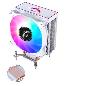 CPU soğutucu 4 isı boruları 120mm sessiz Fan renkli ışıklar evrensel X79 X99 Intel 2011