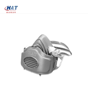 2026 Neue Chinesische Halbgesichts-Gasmaske mit Atemventil Wiederverwendbar 3-Schicht Silikon Grau T3 Modell - Product Image 3