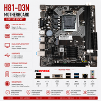 PCWINMAX Nueva Placa Base H81 LGA1150 DDR3 16GB Doble Canal PCIe Micro ATX OEM ODM Placa Base al por Mayor para PC de Oficina