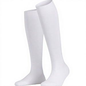 <b>Knee</b> <b>High</b> Basketball Socks Striped Red And Navy Blue Breathable Knitted For Adults Spring Season - Product Image 3