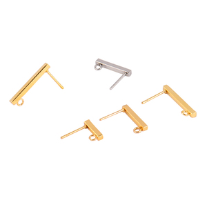 40pcs 14k Gold Plated Stainless Steel Hooks Geometric Rectangle DIY Earring Base <strong>Jewelry</strong> Making <strong>Supplies</strong> <strong>Wholesale</strong> - Product Image 3