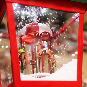 Christmas Musical Lamp <strong>Lantern</strong> with Snowing Effect for Festival Decorations - Product Image 3