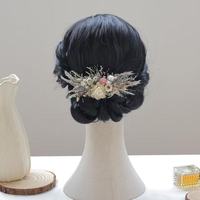 Aksesoris Rambut Pengantin dan Pengiring Pengantin, Hiasan Kepala Bunga Awet Buatan Tangan Gaya Boho Vintage untuk Pernikahan