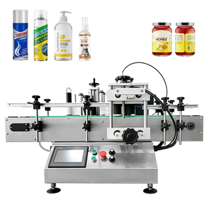 Machine d'étiquetage automatique de haute précision à écran tactile, électrique, de table, avec moteur PLC, pour bocaux en verre, canettes, bouteilles d'huile et de <span class=keywords><strong>vin</strong></span> - Product Image 1