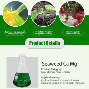 Promoteur de racines Sac de 25 kg Acide humique Engrais liquide d'algues marines de Chine Engrais organique soluble dans l'eau à 20% pour plantes - Product Image 1