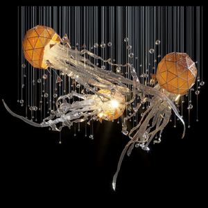 생생한 프로젝트 샹들리에 비행 리본 해파리 펜던트 조명 장식 아트 디자인 조명 - Product Image 6