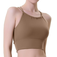 Nouveau Soutien-Gorge de Sport Haut de Gamme en Nylon Respirant, Sexy, à Bretelles Croisées, à Fort Maintien, Anti-Plis, Effet Transparent, Sur Mesure pour Femme