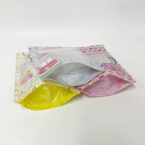 Impression numérique en gros, impression personnalisée, échantillon gratuit, pochette en plastique à fermeture éclair, sacs alimentaires avec fenêtre transparente pour bonbons - Product Image 4