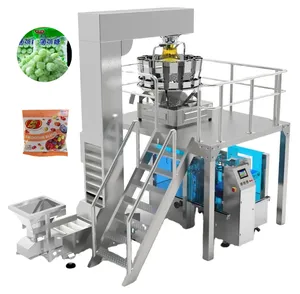 공장 가격 자동 소형 파우치 간식 음식 감자 칩 팝콘 콘플레이크 질소 포장 기계