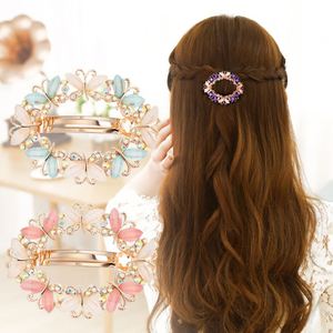 Pinza de Pelo Coreana con Cristales de Colores, Diseño de Flor de Primavera, Accesorio para el Cabello con Pedrería, Mariposa y Formas Geométricas - Product Image 2