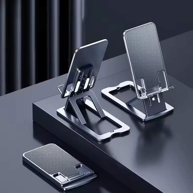 2026 Factory Price LeadLush Foldable PP Portable 6 Gear Adjustable Desktop Phone Tablet Holder Cellphone Mount Stand