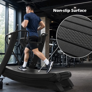Tapis roulant commercial VIGFIT, sans limite de vitesse, tapis roulant incurvé avec résistance, machine de course, écran LED - Product Image 4