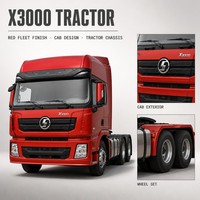 Truk Penggerak Utama SHACMAN X3000 6x4 Bekas dengan Mesin Diesel Cummins untuk Logistik Kontainer
