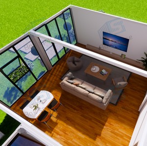 <span class=keywords><strong>Casa</strong></span> Contenedor Modular Boxspace de 12*12m, 216 Metros Cuadrados, 2 Dormitorios y 1 Oficina en <span class=keywords><strong>Casa</strong></span> con Terraza, <span class=keywords><strong>Casa</strong></span> Contenedor de 2 Pisos - Product Image 4