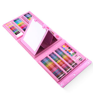 Kit de dibujo de arte para niños, crayones Pastel al óleo, conjunto de pintura de acuarela, juguetes, regalos, 208 Uds., gran oferta - Product Image 1