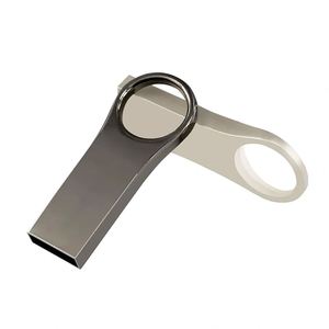 Memoria USB Metálica Delgada con Lazo Grande, de 2 a 256 GB, con Logotipo Personalizado, Portátil, con Anillo para Llavero, Resistente al Agua - Product Image 2