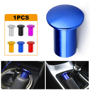 Aluminum Alloy Button Type Handbrake Cover Blue For Toyota Car <b>Gear</b> <b>Knob</b> YC102286 - Product Image 3