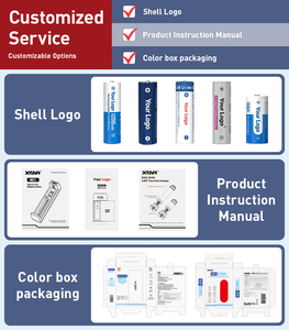 بطارية ليثيوم قابلة لإعادة الشحن Xtar OEM بشعار مخصص، <span class=keywords><strong>18650</strong></span> محمية، 3.6 فولت، 3300 مللي أمبير في الساعة، مناسبة لمصابيح الغوص - Product Image 4