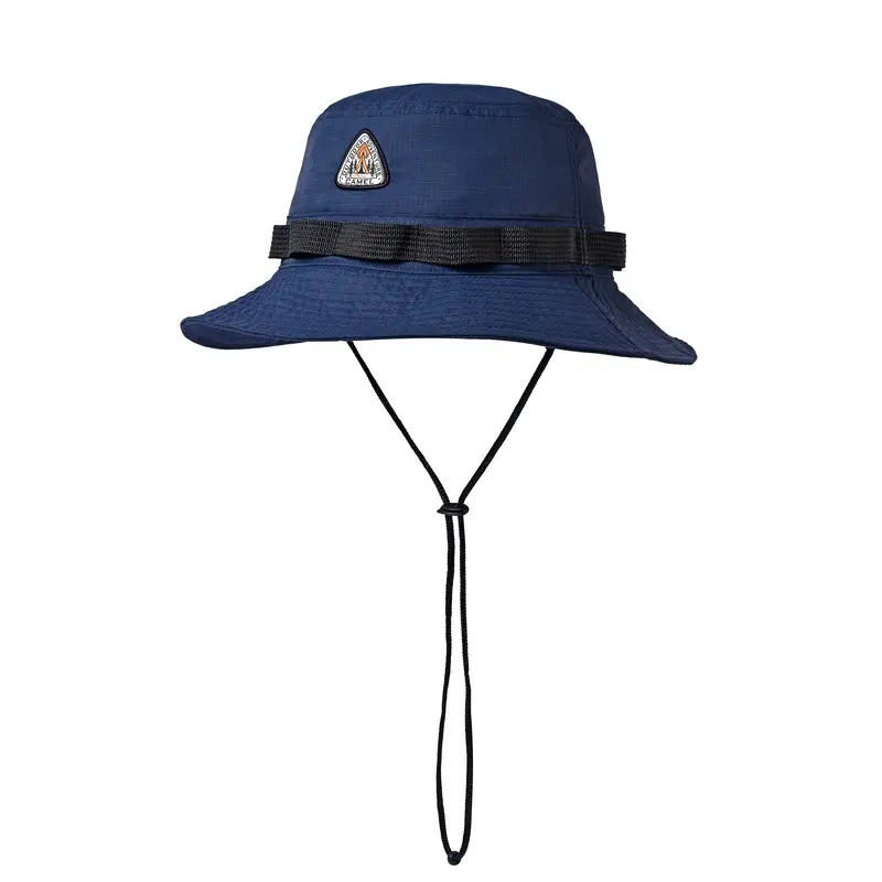 사용자 정의 로고 방수 방지 보호 넓은 챙 나일론 골프 부니 어부 모자 접이식 버킷 모자 끈