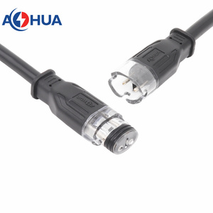 Connecteur étanche Q12 2-3 broches mâle-femelle moulé par injection, <span class=keywords><strong>contact</strong></span> rapide en cuivre australien-Hua, 10A - Product Image 3