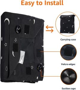 YA SHINE <strong>Travel</strong> Used Curtain <strong>Blackout</strong> with Suction Cups Fabric <strong>Blackout</strong> Shade Portable <strong>Blackout</strong> Curtain - Product Image 2