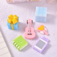 Mini kit d'artisanat en résine, ornements mignons et kawaii pour micro-paysages, jardins féériques et décorations de bureau