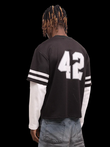 Tontons personalizado Vintage gráfico camiseta transpirable Slim Fit recortada algodón camiseta de talla grande impreso ropa de fútbol americano - Product Image 2