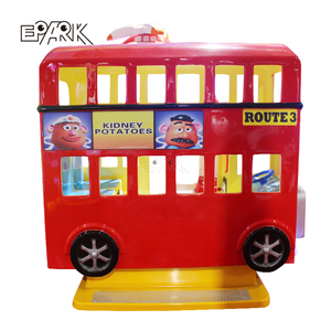 Xe Buýt Thành Phố London Kiddie Đi Xe Với Tay Lái Đi Xe Trên Xe Bốn Chỗ Ngồi Đu Kiddie Đi Xe - Product Image 4