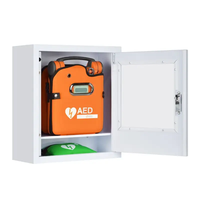 Desfibrilador personalizado OEM para fabricación de chapa, pintura, impresión, procesamiento, alarma, montado en la pared, Aed gabinete de almacenamiento, caja de Metal