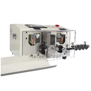 Electric wire measuring cutting and stripping machine small cable cut peeling equipment up to 4 sqmm
