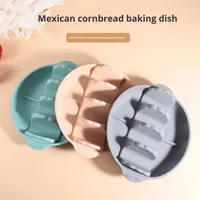 Assiettes porte-tacos en silicone personnalisées en usine avec séparateurs assiettes à dîner en silicone souple antidérapant pour plateau de tacos au micro-ondes