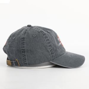 Casquette de baseball non structurée pour homme, style vintage, en coton lavé, avec logo brodé, 6 panneaux, haute qualité, personnalisable OEM, profil bas, tendance - Product Image 4
