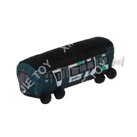 Jouet en peluche en coton PP en forme de bus, personnalisable, très vendu