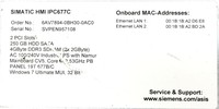 6av78940bh300ac0 Fs Versaj Ipc677c Pc Hmi Plc