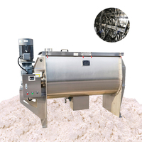 Mélangeur à ruban horizontal en U de 1000L pour poudre de sucre, farine de riz, amidon de maïs et amidon de manioc