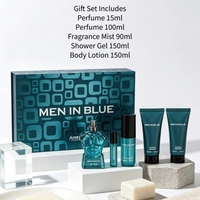 Coffret de Parfums Aromatiques Ambre en Gros pour Hommes, Boîte Cadeau Parfum Menthe Vanille pour Barbier, Flacon Torse, Cologne OEM