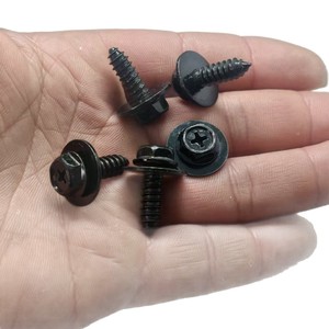 Tornillos autorroscantes M6 para guardabarros de coche, parachoques, protectores de pasos de rueda, guardabarros, hierro cincado, longitud de 18mm y 25mm - Product Image 4