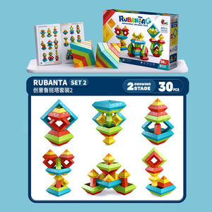 Mattoncini giocattolo Puzzle per bambini Unisex fai da te per 2 a 4 anni incoraggia il pensiero tridimensionale giocattoli assemblati - Product Image 5
