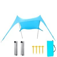 Tenda da campeggio esterna Anti Uv 50 Beach portatile riparo per il sole palo in alluminio baldacchino tenda parasole tenda da spiaggia