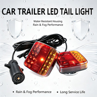 Feux arrière de remorque à LED magnétiques filaires de style européen pour camion, 12-24V, feux latéraux pour voiture