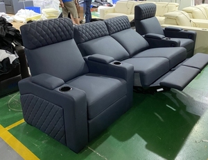 Sofá de cine en casa de estilo simple de lujo, sillón individual, sala de estar tumbado viendo la televisión, películas, cómodo estiramiento eléctrico - Product Image 6