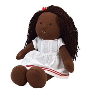 <span class=keywords><strong>Bambola</strong></span> Africana Personalizzata 32cm con Vestiti Rimovibili, Morbido Peluche, Capelli Naturali Neri - Product Image 2