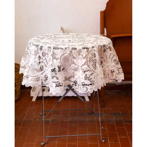 Mantel de Encaje Reana Burano para Bodas, Redondo, Blanco, Diseño Rectangular, Sin Arrugas, para Uso en el Hogar y Hoteles, Muestra Gratis Disponible, 0g kg - Product Image 2