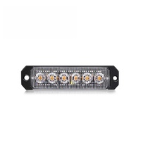 Feu latéral super lumineux 18W 6 LED 12V étanche, lampe stroboscopique d'urgence, feu de signalisation pour camions et voitures, garantie 2 ans