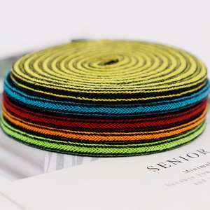 Lacets Coolstring 4,5 mm plus larges en polyester, section carrée, bicolores, lacets à profil plat unique pour un style moderne - Product Image 5